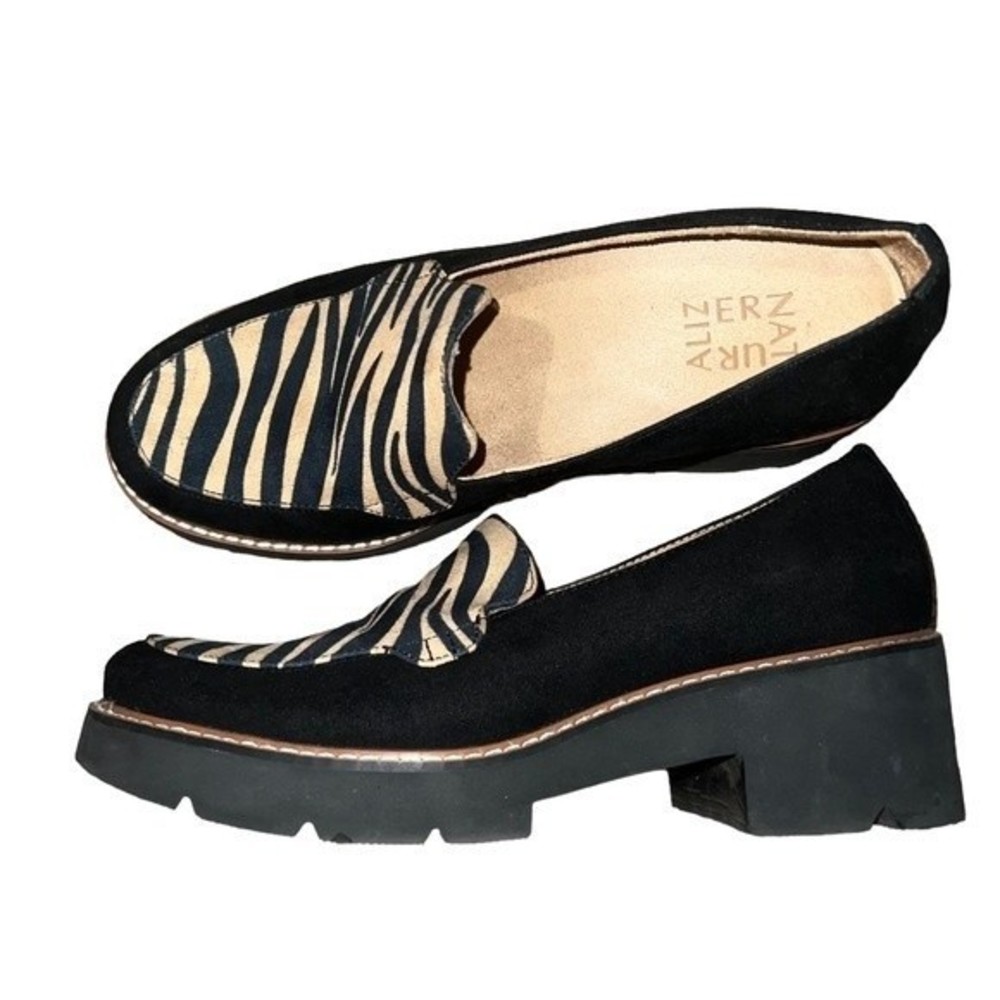 Naturalizer Creme Black Zebra Cabaret Loafer